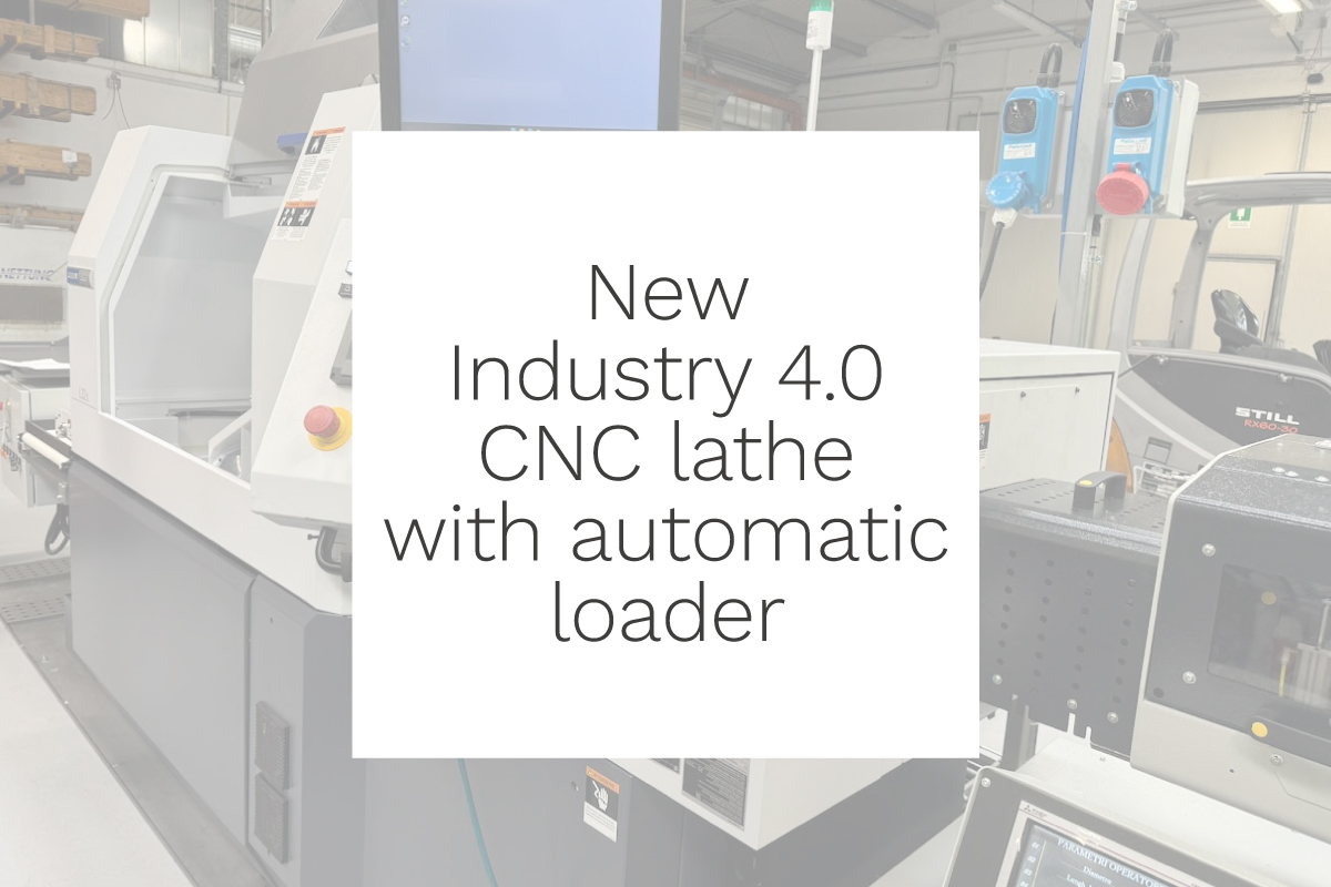 CNC lathe with automatic loader Industry 4.0 expands MABO machine park