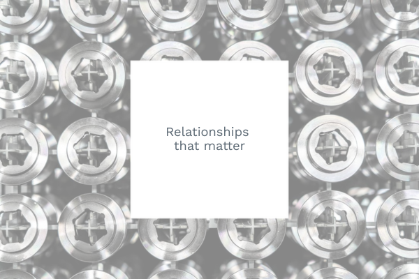 Relationships that matter